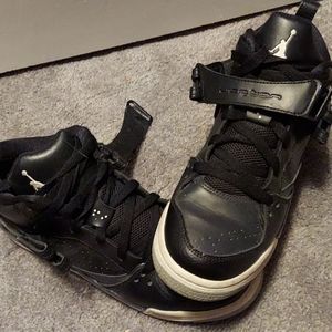 Blsck, white and grey Jordan's